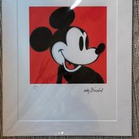 Litografia Numerata Andy Warhol Mickey Mouse 