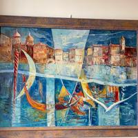 Quadro Immagini dalla Laguna Paolo Bonetto olio su