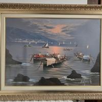 Dipinto olio su tela Mario Galanti