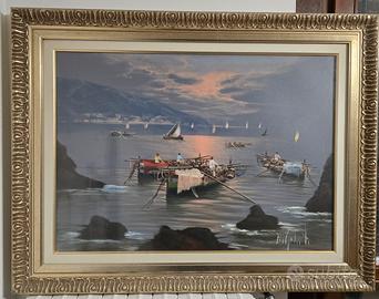 Dipinto olio su tela Mario Galanti