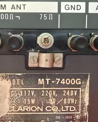 CLARION MT 7400G  Sintonizzatore HI-FI Vintage Rar