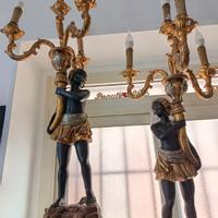 coppia di mori candelabbri