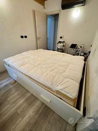 LETTO MATRIMONIALE IKEA 160×200 CON CONTENITORE