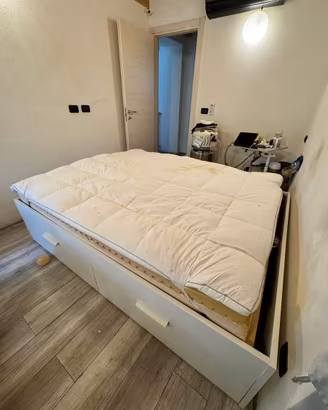 LETTO MATRIMONIALE IKEA 160×200 CON CONTENITORE