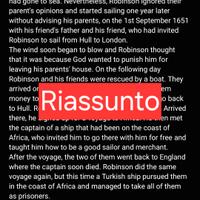 riassunto Robinson Crusoe Black Cat b2.2 Defoe