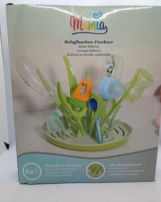 Asciuga Biberon per Neonati Stendino 6 spazi.