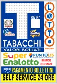 Tabaccheria lotto 10&lotto gratta vinci self 24