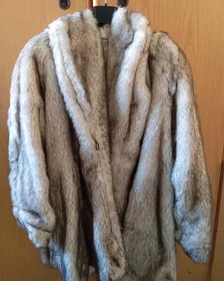 Cappotto, pelliccia sintetica Effetto Volpe Bianca