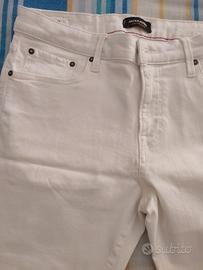 Bermuda in Jeans da uomo, bianco