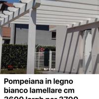 Pompeiana in legno bianco