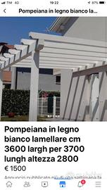 Pompeiana in legno bianco