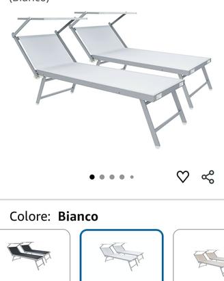 lettino mare struttura alluminio professionale 