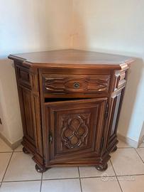 Mobile angolare porta tv stile barocco piemontese