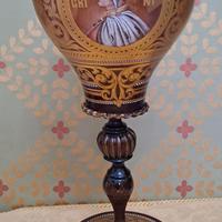 Murano antico calice dipinto