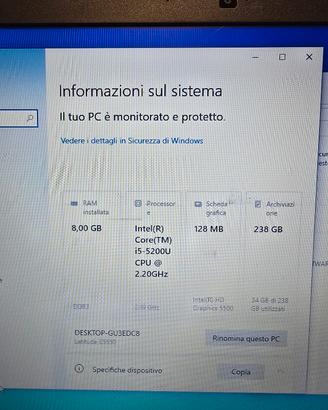 Notebook dell E5550