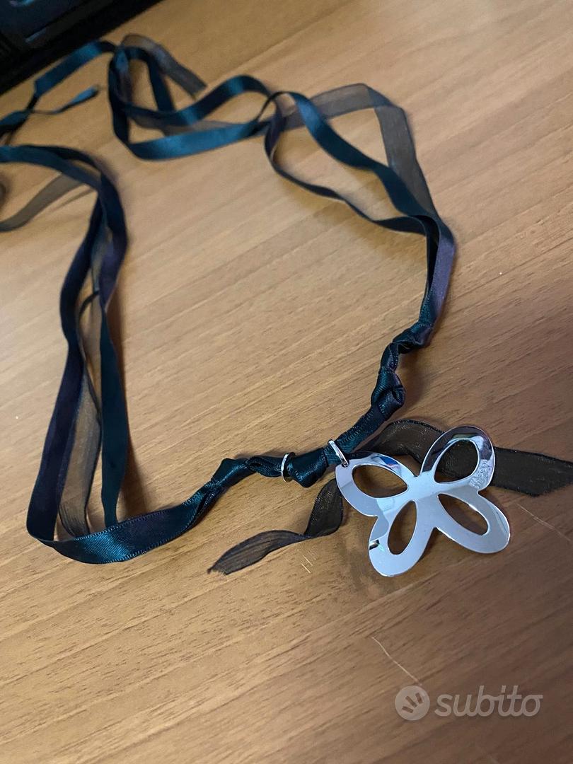 Collier in oro bianco con ciondolo farfalla Liberty - PASQUALE BRUNI