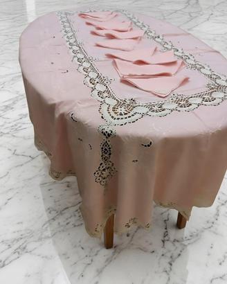 Tovaglia Vintage da 12 Rosa