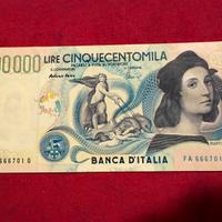 Repubblica Italiana banconota lire 500000 superba
