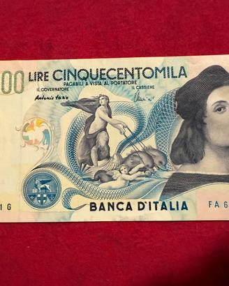 Repubblica Italiana banconota lire 500000 superba