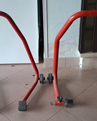 Cavalletti moto anteriore e posteriore 