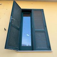 Balcone a 2 ante in ferro zincato verde ( n.03 pz)
