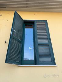 Balcone a 2 ante in ferro zincato verde ( n.03 pz)