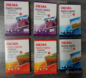 carta fotografica Sigma per stampante Inkjet 