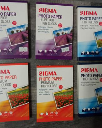 carta fotografica Sigma per stampante Inkjet 