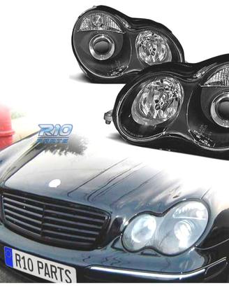 FARI PER MERCEDES CLASSE C W203 00-04 FONDO NERO