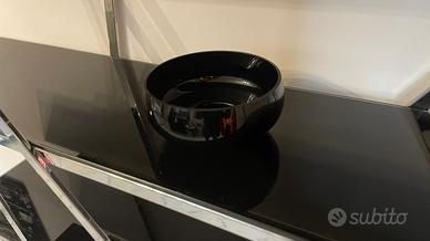 Vaso/ciotola decorativa nera – vetro lucido design