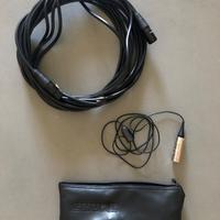 Mic Lavalier Shure SM11 + Cavo XLR UGREEN 10 mt