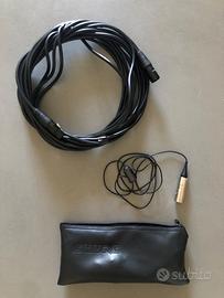 Mic Lavalier Shure SM11 + Cavo XLR UGREEN 10 mt