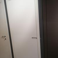 Porta laccata bianco opaco 80x210 maniglia incasso