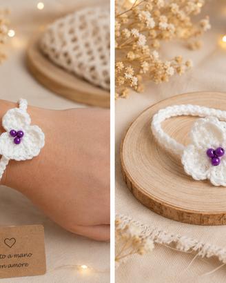 Braccialetti unici creati ad uncinetto