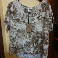 maglietta fantasia estiva donna nuova Tg XL