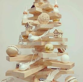 Albero di Natale artigianale in legno
