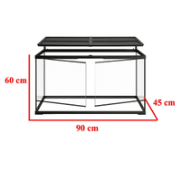 Terrario 90x45x60h Plastica e Vetro