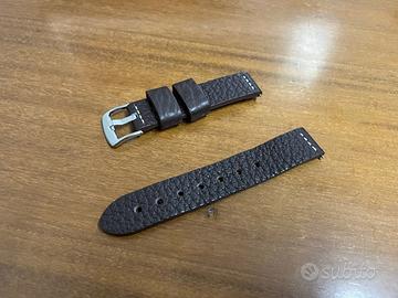 cinturino in pelle martellata 20 mm