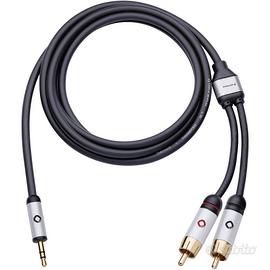 Cavo 2x Spina RCA - Spina jack da 3.5 mm 1.50 mt