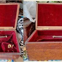 ANTICO ASTUCCIO LEGNO TROMBA '900