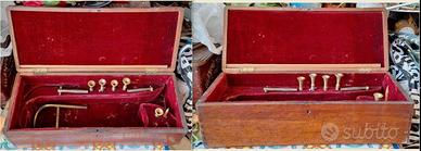 ANTICO ASTUCCIO LEGNO TROMBA '900