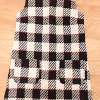 Vestitino smanicato bianco nero in tweed by PINKO