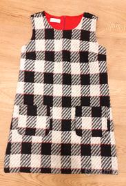 Vestitino smanicato bianco nero in tweed by PINKO