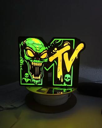 Lampada LED MTV teschio stampa 3D