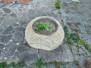 N.3 fioriere da giardino in cemento e ghiaia