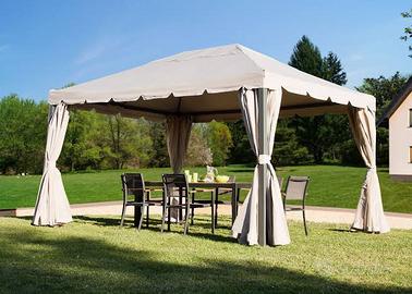 Gazebo giardino in alluminio grigio antracite 4x3