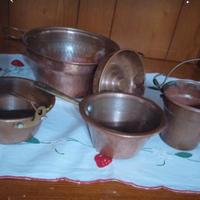 Set tegamini in rame