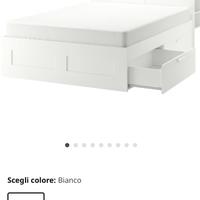 Letto contenitore brimnes Ikea con testiera