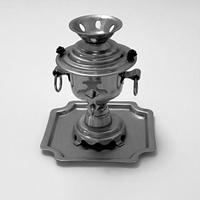 Samovar in miniatura d’epoca URSS, teiera anni ’70