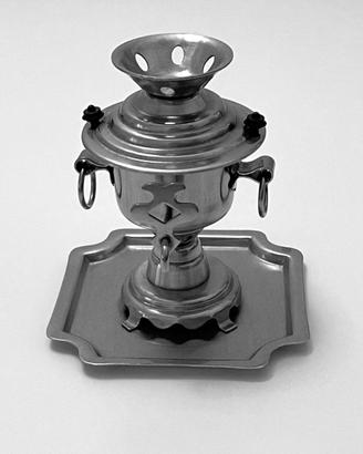 Samovar in miniatura d’epoca URSS, teiera anni ’70